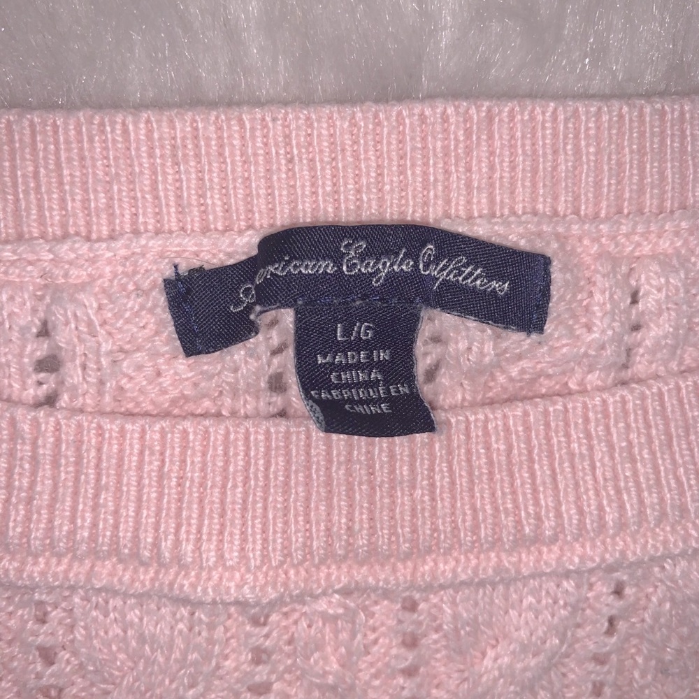 American Eagle Outfitters Baby Pink Knit Sweater - Picture 3 of 5